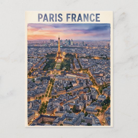 Parijs Frankrijk Reizen Briefkaart (Voorkant)