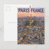 Parijs Frankrijk Reizen Briefkaart (Voorkant / Achterkant)
