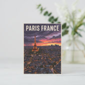 Parijs Frankrijk Reizen Briefkaart (Staand voorkant)
