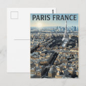 Parijs Frankrijk Reizen Briefkaart (Voorkant / Achterkant)