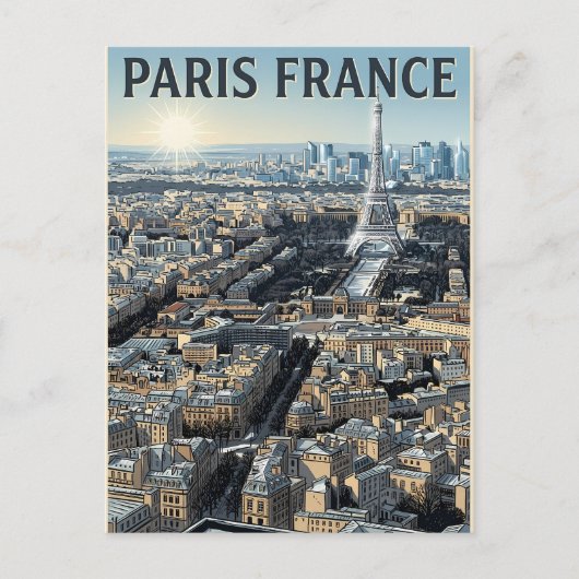 Parijs Frankrijk Reizen Briefkaart (Voorkant)