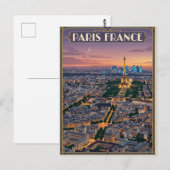 Parijs Frankrijk Reizen Briefkaart (Voorkant / Achterkant)