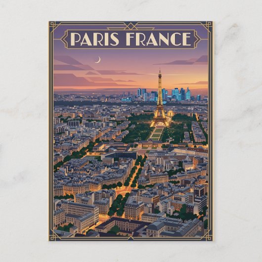 Parijs Frankrijk Reizen Briefkaart (Voorkant)