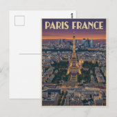 Parijs Frankrijk Reizen Briefkaart (Voorkant / Achterkant)