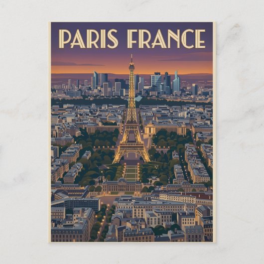 Parijs Frankrijk Reizen Briefkaart (Voorkant)