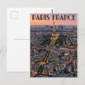 Parijs Frankrijk Reizen Briefkaart (Voorkant / Achterkant)
