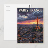 Parijs Frankrijk Reizen Briefkaart (Voorkant / Achterkant)