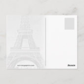 parijs frankrijk retro briefkaart (Achterkant)