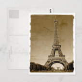 parijs frankrijk retro briefkaart (Voorkant / Achterkant)