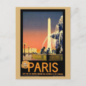  Parijs Frankrijk Retro Franse Reizen Briefkaart (Voorkant)