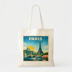 Parijs Frankrijk retro Reisposter Tote Bag
