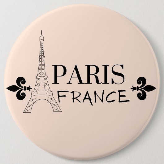 PARIJS FRANKRIJK RONDE BUTTON 6,0 CM (Voorkant)