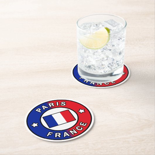 Parijs Frankrijk Ronde Kartonnen Onderzetter (Insitu)