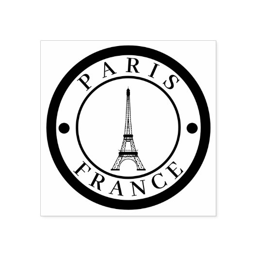 Parijs, Frankrijk Rubberstempel (Afrduk)