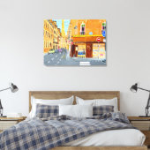Parijs Frankrijk, Rue. St. Dominique Canvas Print (Insitu (Slaapkamer))