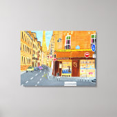 Parijs Frankrijk, Rue. St. Dominique Canvas Print (Voorkant)
