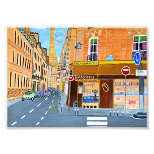 Parijs Frankrijk, Rue. St. Dominique Foto Afdruk