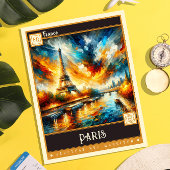 Parijs, Frankrijk |  schilderij Briefkaart