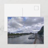 Parijs. Frankrijk. Seine Briefkaart (Voorkant / Achterkant)