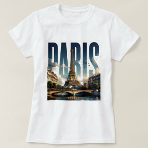 Parijs Frankrijk Seine-rivier & historische stadva T-shirt