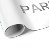 Parijs, Frankrijk Skyline met Franse vlag Cadeaupapier (Rol Hoek)