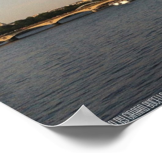 Parijs, Frankrijk - Skywriters vliegen door de Eif Poster (Hoek)