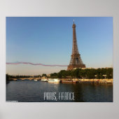 Parijs, Frankrijk - Skywriters vliegen door de Eif Poster (Voorkant)