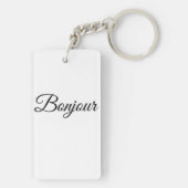 Parijs, Frankrijk sleutelhanger Eiffeltoren (achterkant)