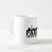 Parijs Frankrijk Stad Cityscape Skyline Gift Idee Koffiemok (Voorkant links)