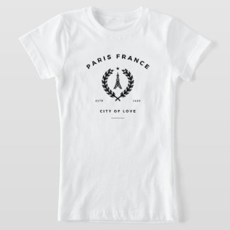 Parijs Frankrijk Stad van de Liefde T-shirt