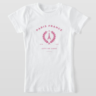 Parijs Frankrijk Stad van de Liefde T-shirt