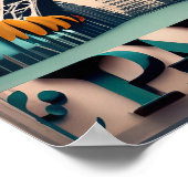 Parijs, Frankrijk, Steden van de Wereld,  stijl Poster (Hoek)