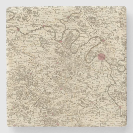 Parijs Frankrijk Stenen Onderzetter (Voorkant)