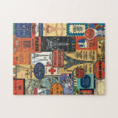 Parijs, Frankrijk, stickers Legpuzzel (Horizontaal)