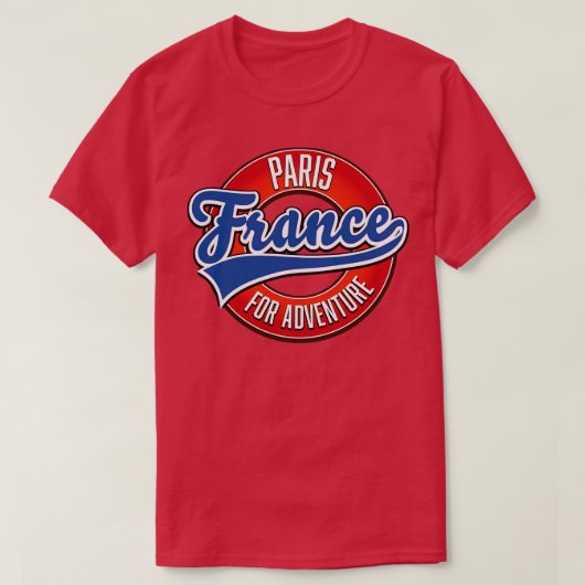 Parijs Frankrijk T-shirt (Design voorkant)