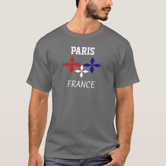 Parijs Frankrijk - T-shirt met souvenir (Voorkant)