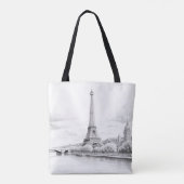 Parijs Frankrijk Tote Bag (Achterkant)
