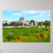 Parijs. Frankrijk. Tuilerijentuin. Louvre Poster (Voorkant)