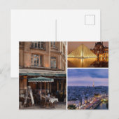 Parijs Frankrijk Uitnodiging Briefkaart (Voorkant / Achterkant)