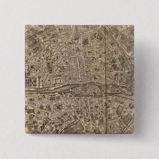Parijs Frankrijk Vierkante Button 5,1 Cm (Voorkant)