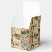 Parijs Frankrijk Vintage Reizen Kleurrijk Kunstwer Bedankdoosjes (Geopend)