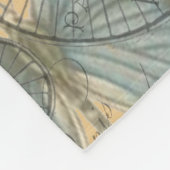 Parijs Frankrijk Vintage Reizen Kleurrijk Kunstwer Fleece Deken (Hoek)