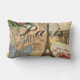 Parijs Frankrijk Vintage Reizen Kleurrijk Kunstwer Kussen