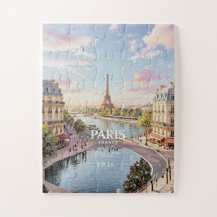 Parijs Frankrijk Vintage Reizen Legpuzzel