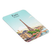 Parijs, Frankrijk Vintage Travel Eiffeltoren Magneet (Rechterzijde)