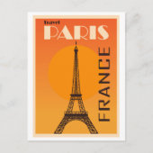 Parijs, Frankrijk Vintage Travel Poster Briefkaart (Voorkant)