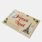 Parijs Frans Briefkaart Kerstdoormat Deurmat (Schuin)