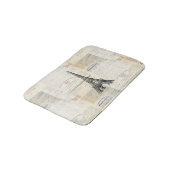 Parijs Frans Ephemera Bath Rug Badmat (Gekanteld)