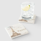 Parijs  Frans Onderzetter schrijfsteen (Zijkant)