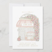 Parijs Frans Parijse Cafe Meisjes Verjaardag Kaart (Voorkant)